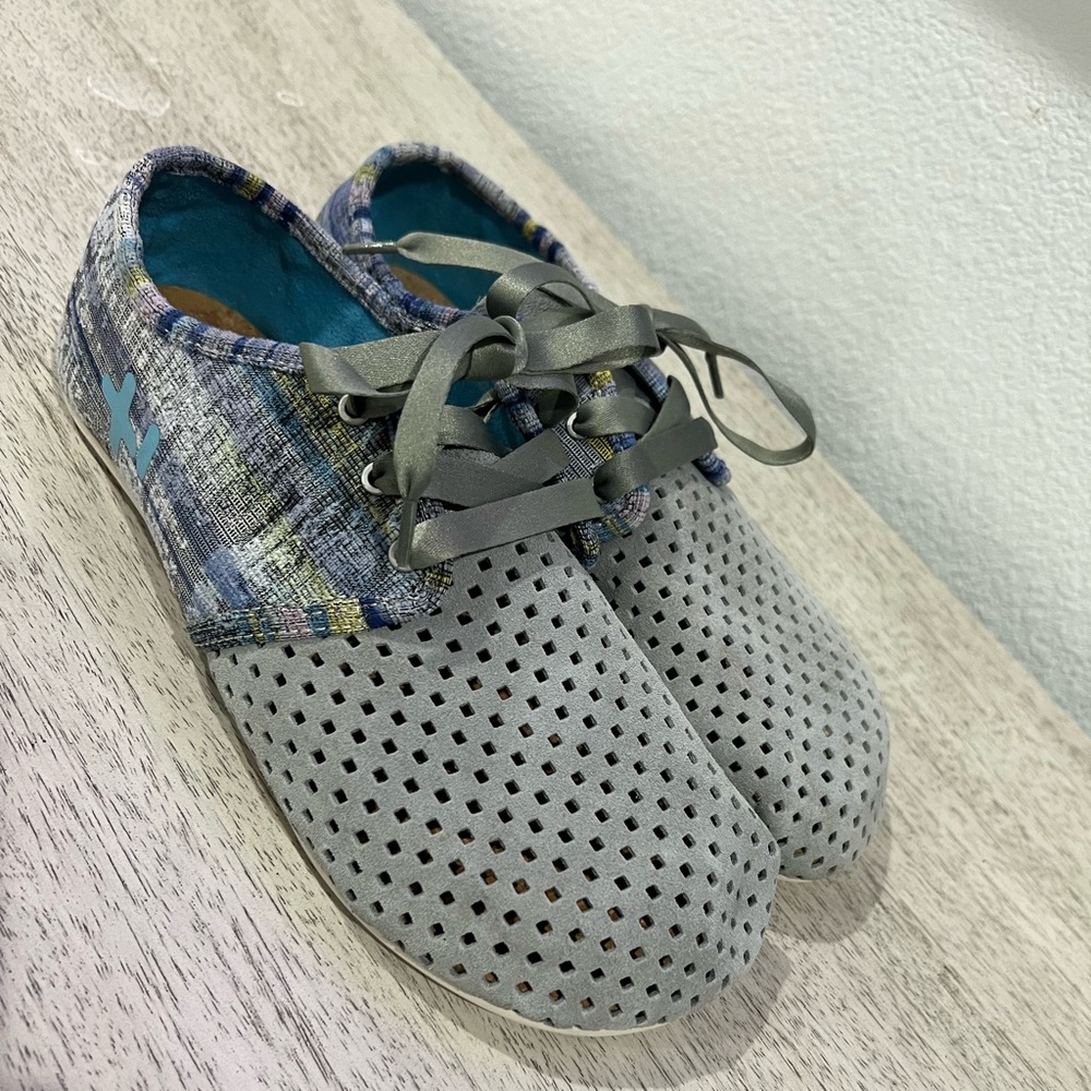 OTZ Jazz Suede Batik Grey Shoes Slip On 94101 042